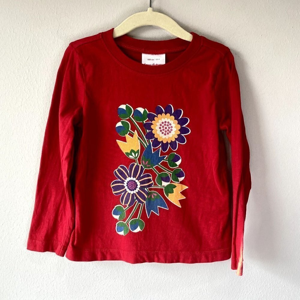 Hanna Andersson Floral Graphic Long Sleeve Tee 4